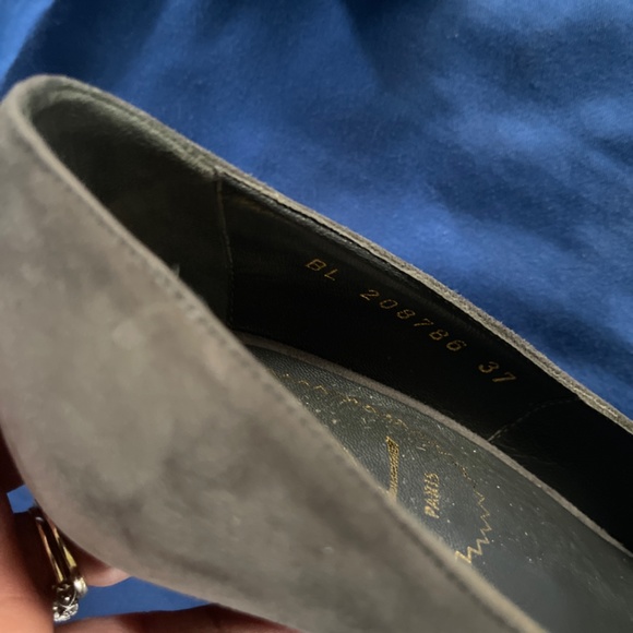 Yves Saint Laurent size 37 gray shoes very beautiful - Picture 2 of 6